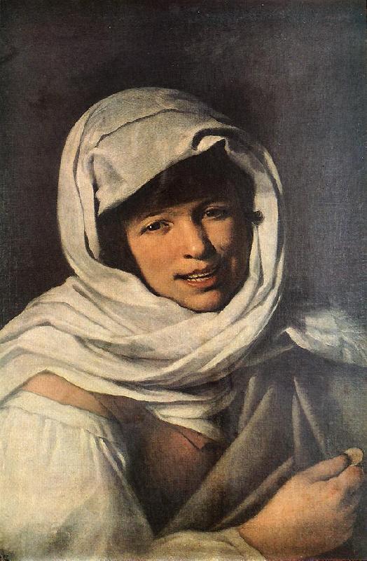 MURILLO, Bartolome Esteban The Girl with a Coin (Girl of Galicia) sg oil painting picture